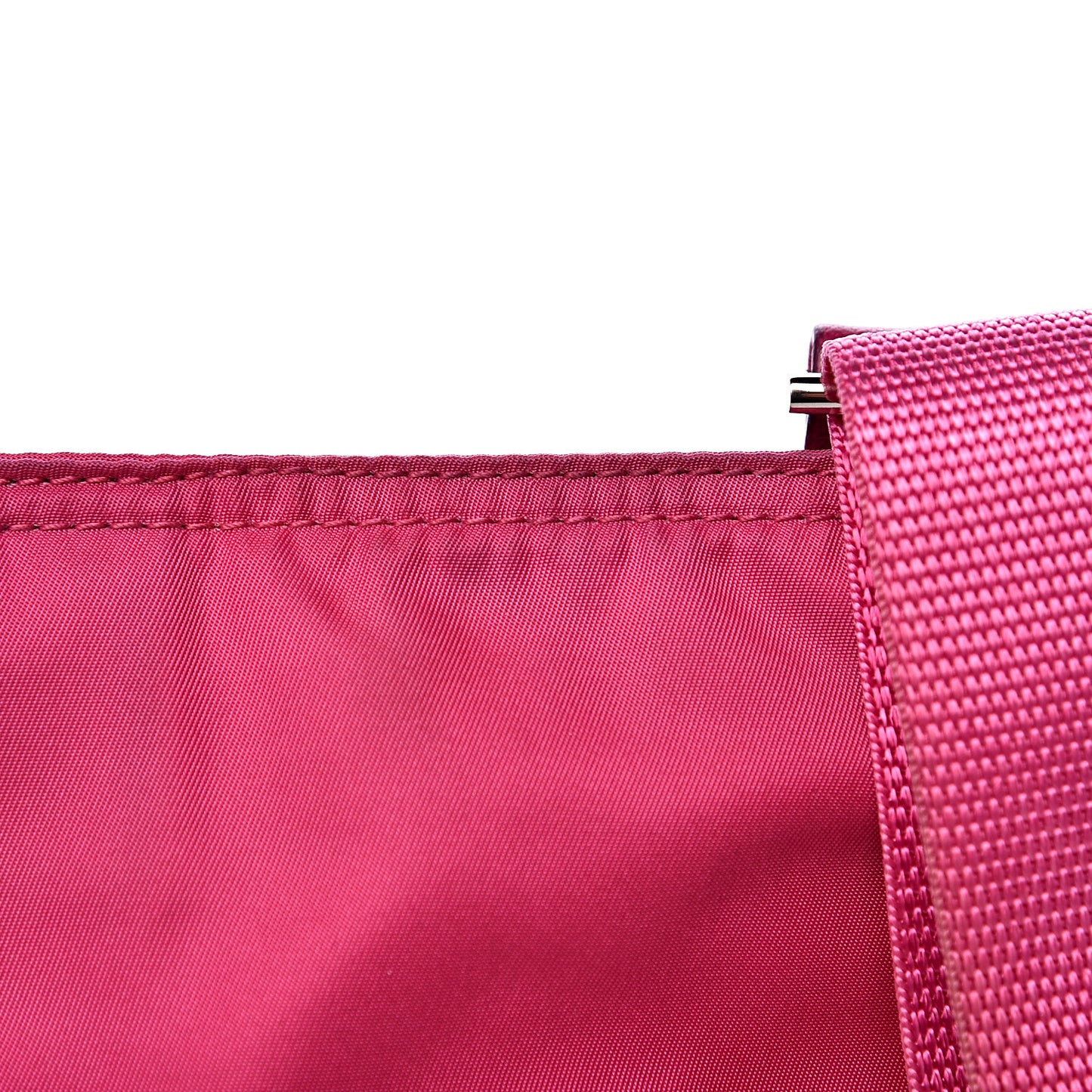 Nylon Vela Flat Messenger Bag Fuxia
