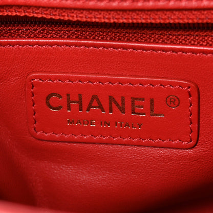 Chanel Lambskin Quilted Easy Carry Flap Red 6 of 10