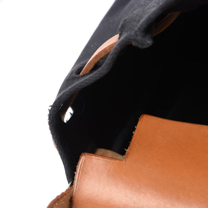 Hermes Toile Vache Calfskin Herbag 30 PM Black Natural 10 of 14