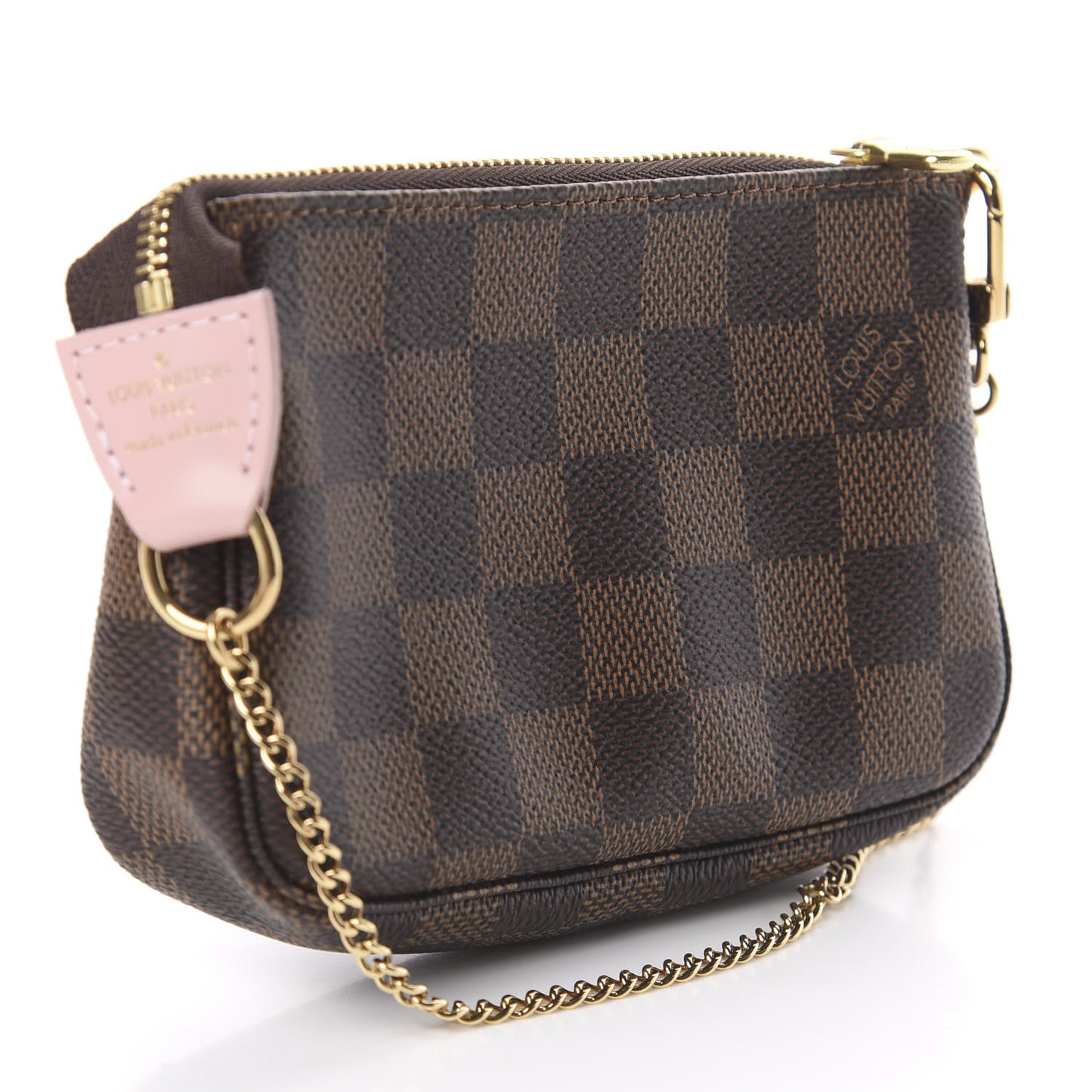 Damier Ebene 2020 Christmas Animation Big Wheel Mini Pochette Accessories Rose Ballerine