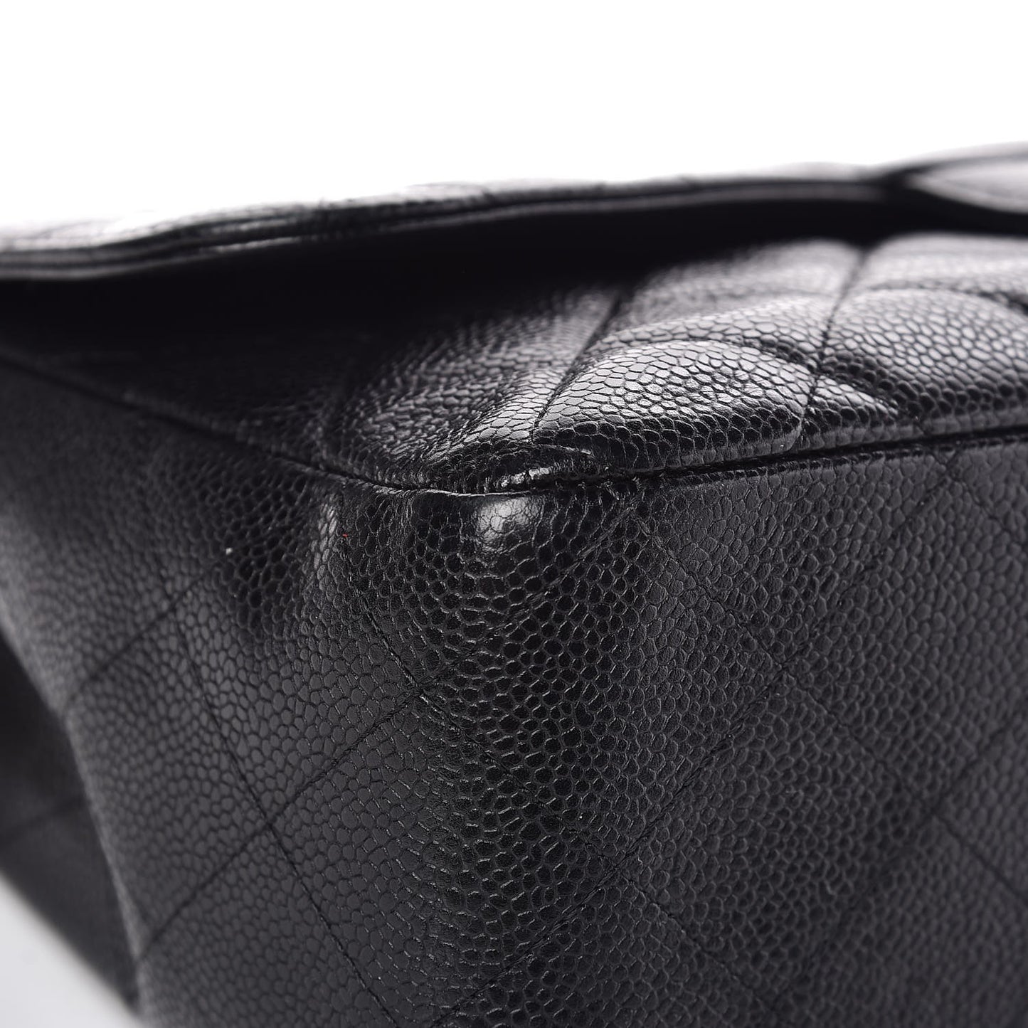 Caviar Quilted Jumbo Single Flap Black