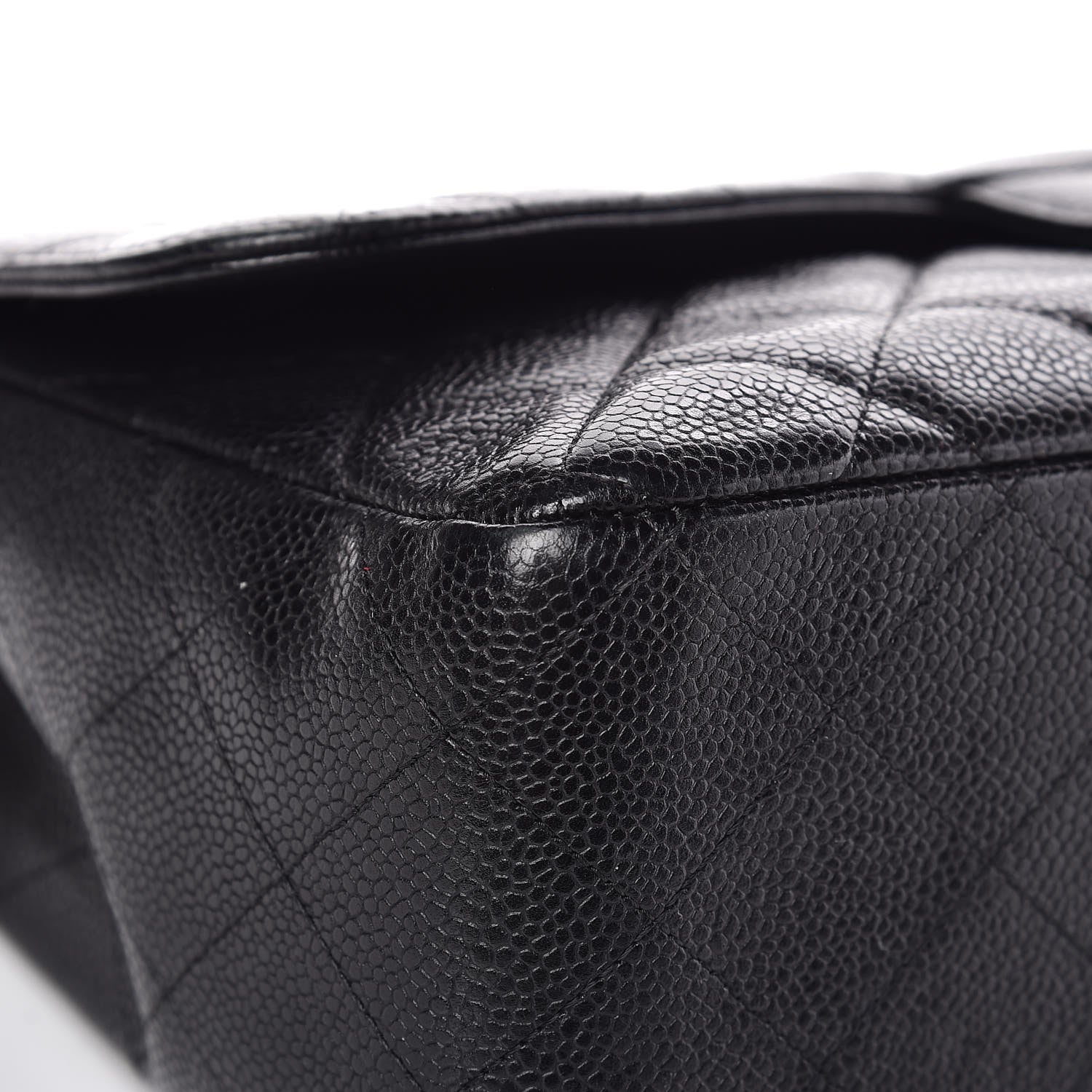 Chanel Caviar Quilted Jumbo Single Flap Black 15 of 20
