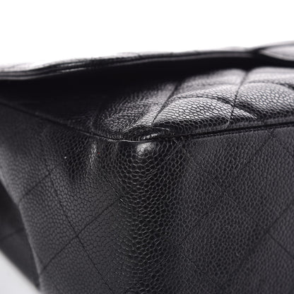 Chanel Caviar Quilted Jumbo Single Flap Black 15 of 20