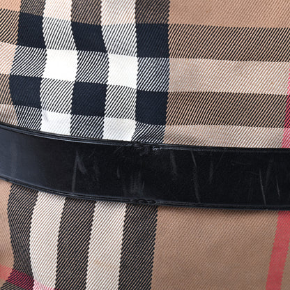 Burberry House Check Bridle Calfskin Medium Gosford Hobo Black 9 of 11