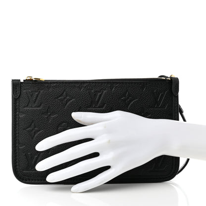 Louis Vuitton Empreinte Carryall PM Pochette Black 2 of 6