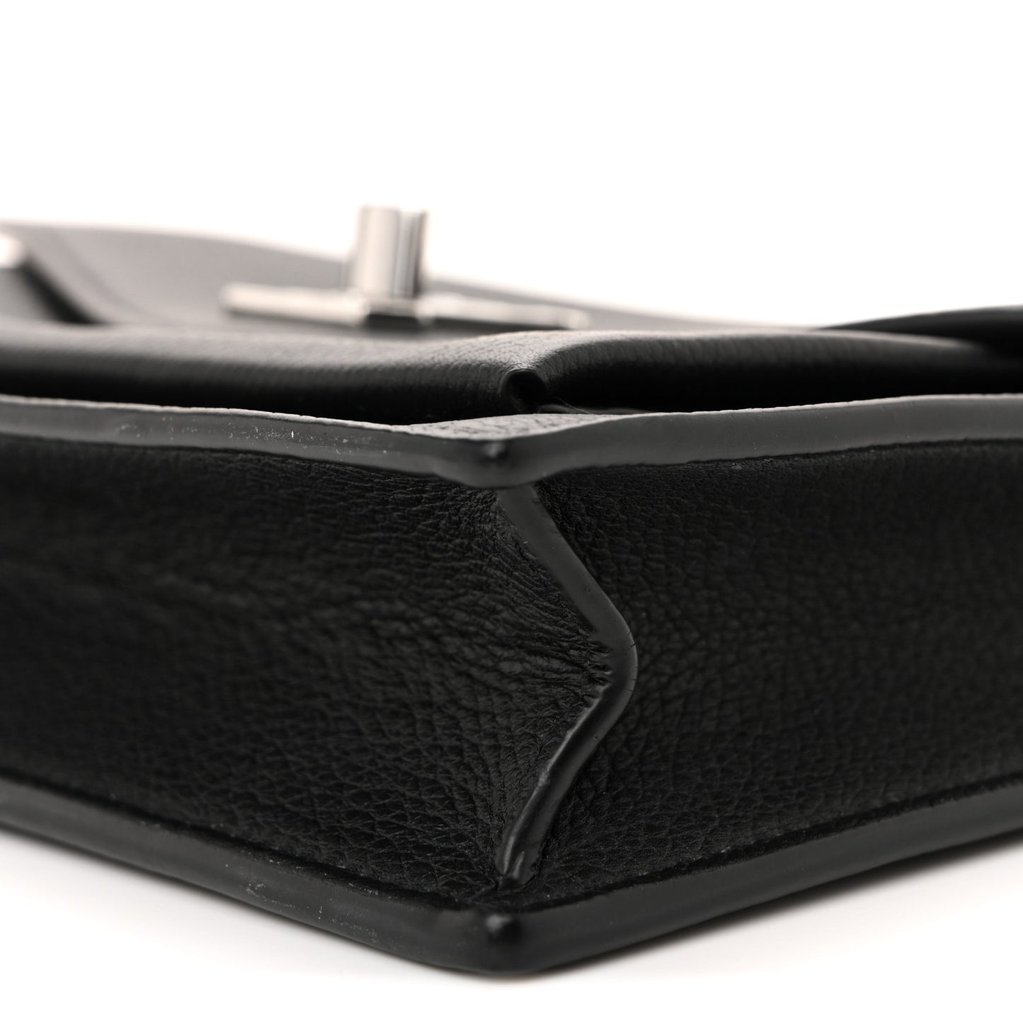 Soft Calfskin My Lockme Chain Pochette Black