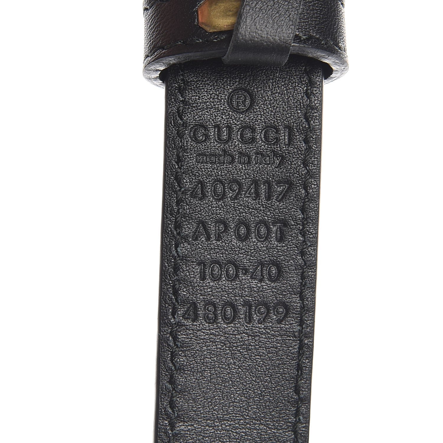 Gucci Calfskin Double G 20mm Belt 100 40 Black 6 of 7