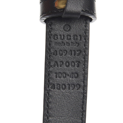 Gucci Calfskin Double G 20mm Belt 100 40 Black 6 of 7