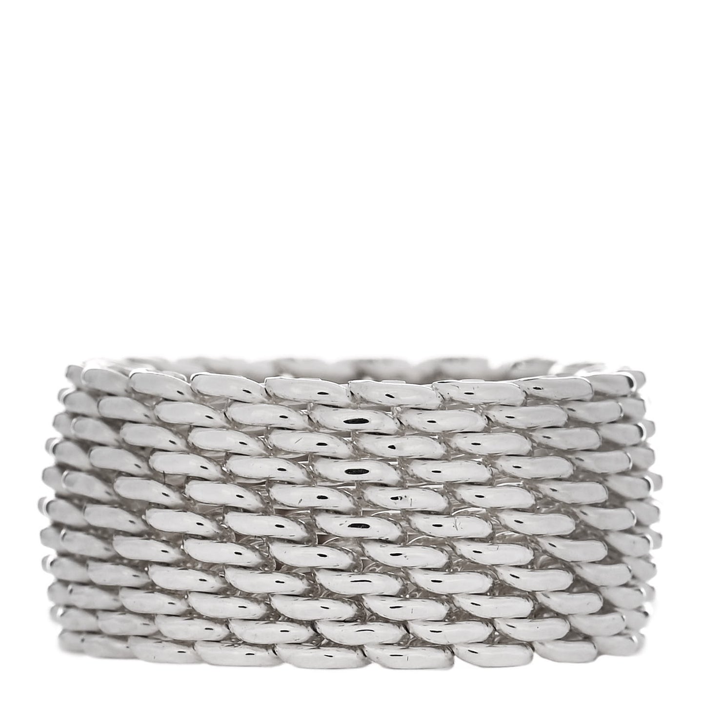 Sterling Silver Somerset Mesh Ring 50 5.25