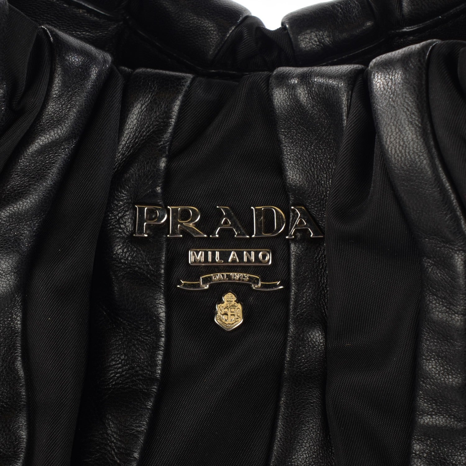 Prada Tessuto Soft Calf Tote Nero Black 7 of 10