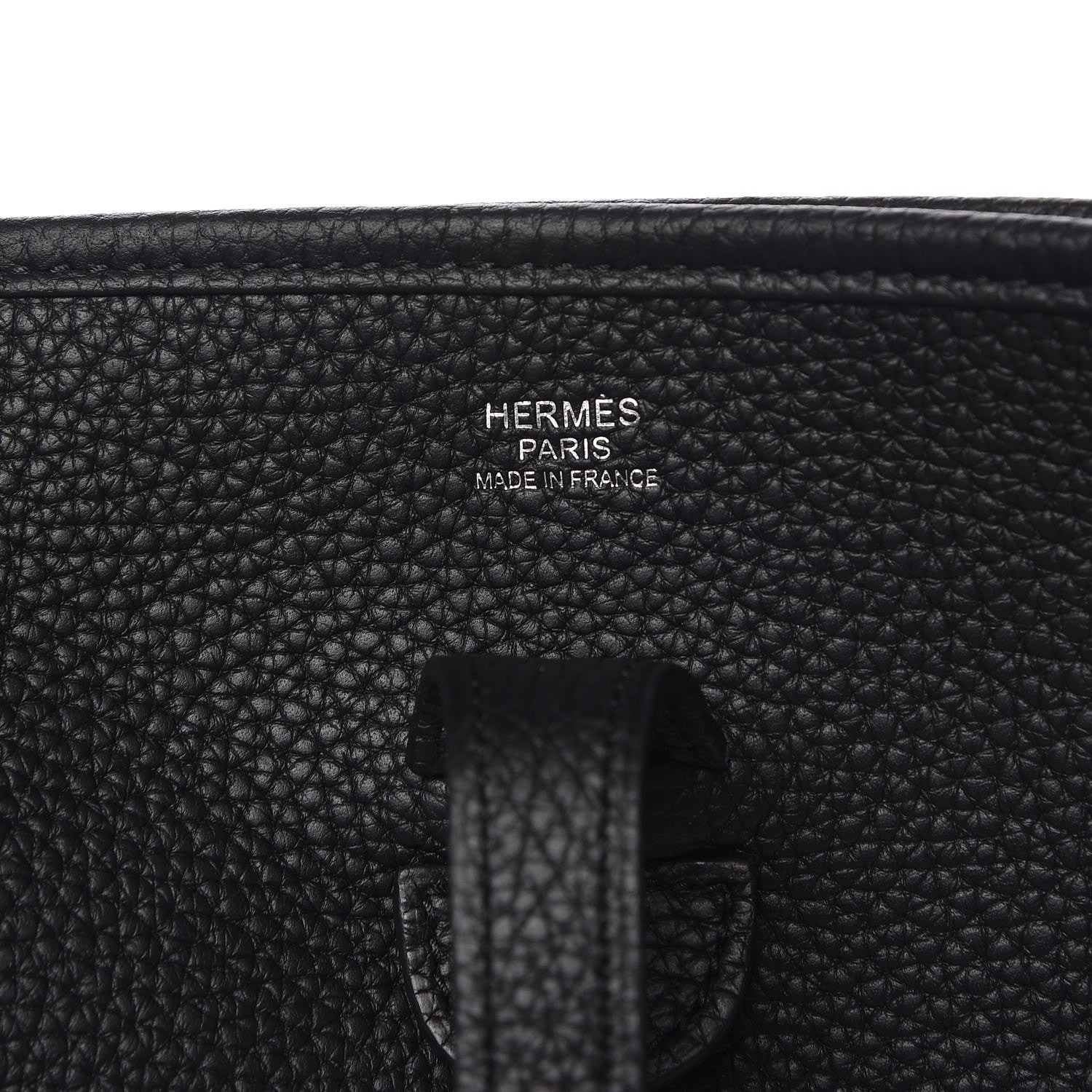 Hermes Taurillon Clemence Evelyne III PM Black 6 of 9