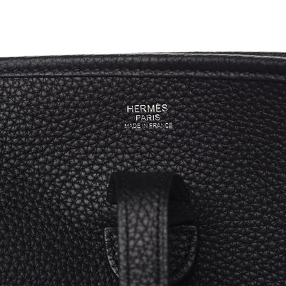 Hermes Taurillon Clemence Evelyne III PM Black 6 of 9