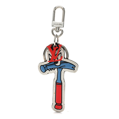 Louis Vuitton Calfskin Monogram Hammer Bag Charm Key Holder 1 of 3