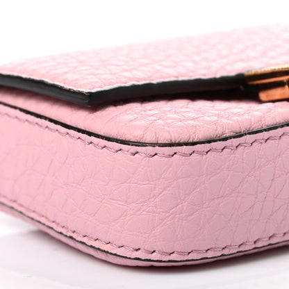 Fendi Cuoio Romano Scented Nano Baguette Charm Rosa Acquerello 8 of 9