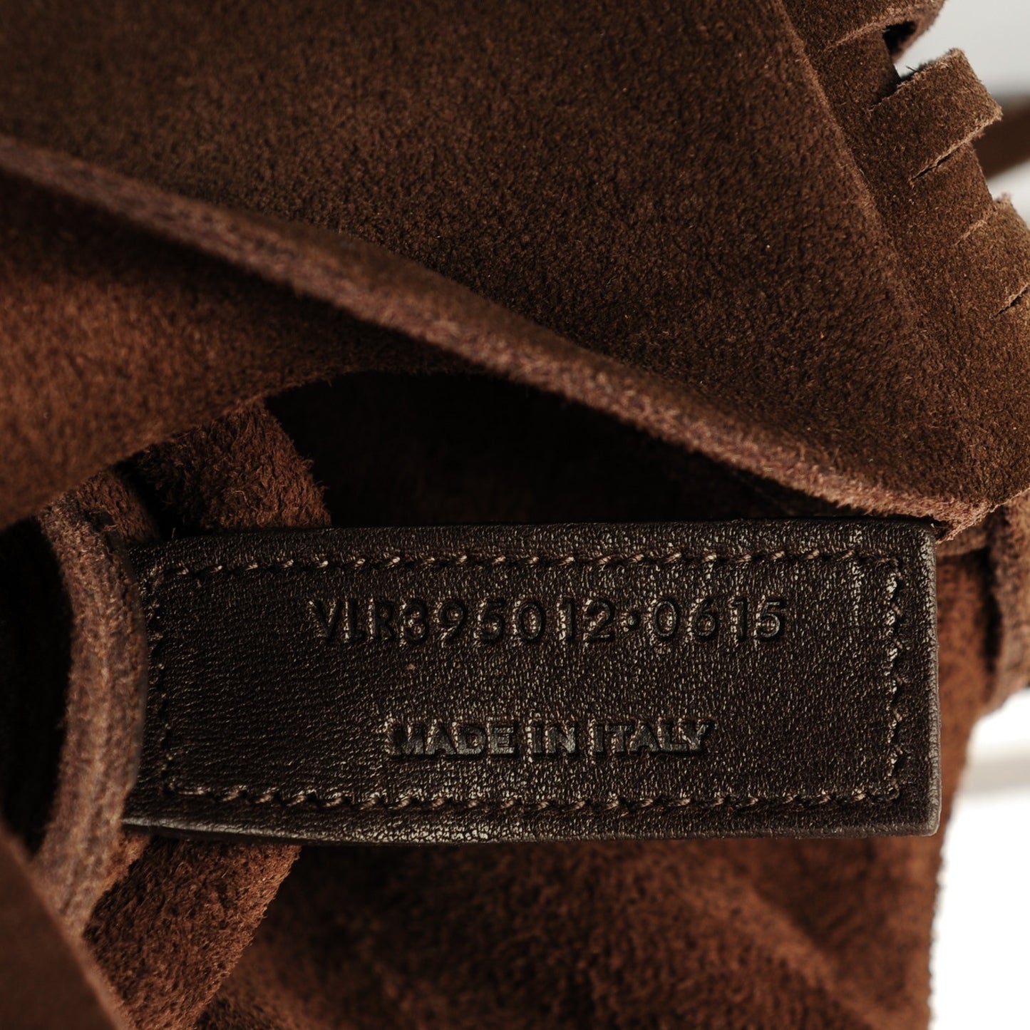 Suede Fringe Flat Anita Crossbody Bag Coffy Marrone