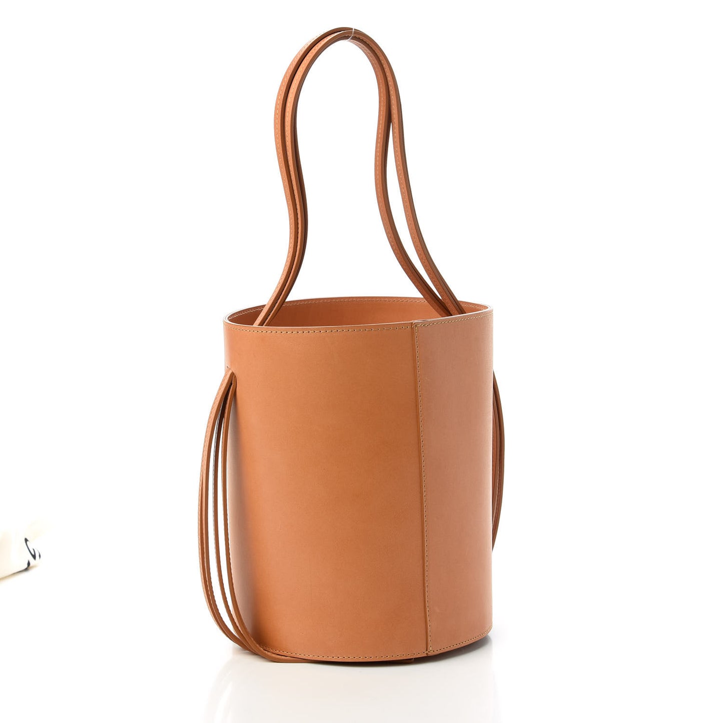 Calfskin Fringe Bucket Bag Caros