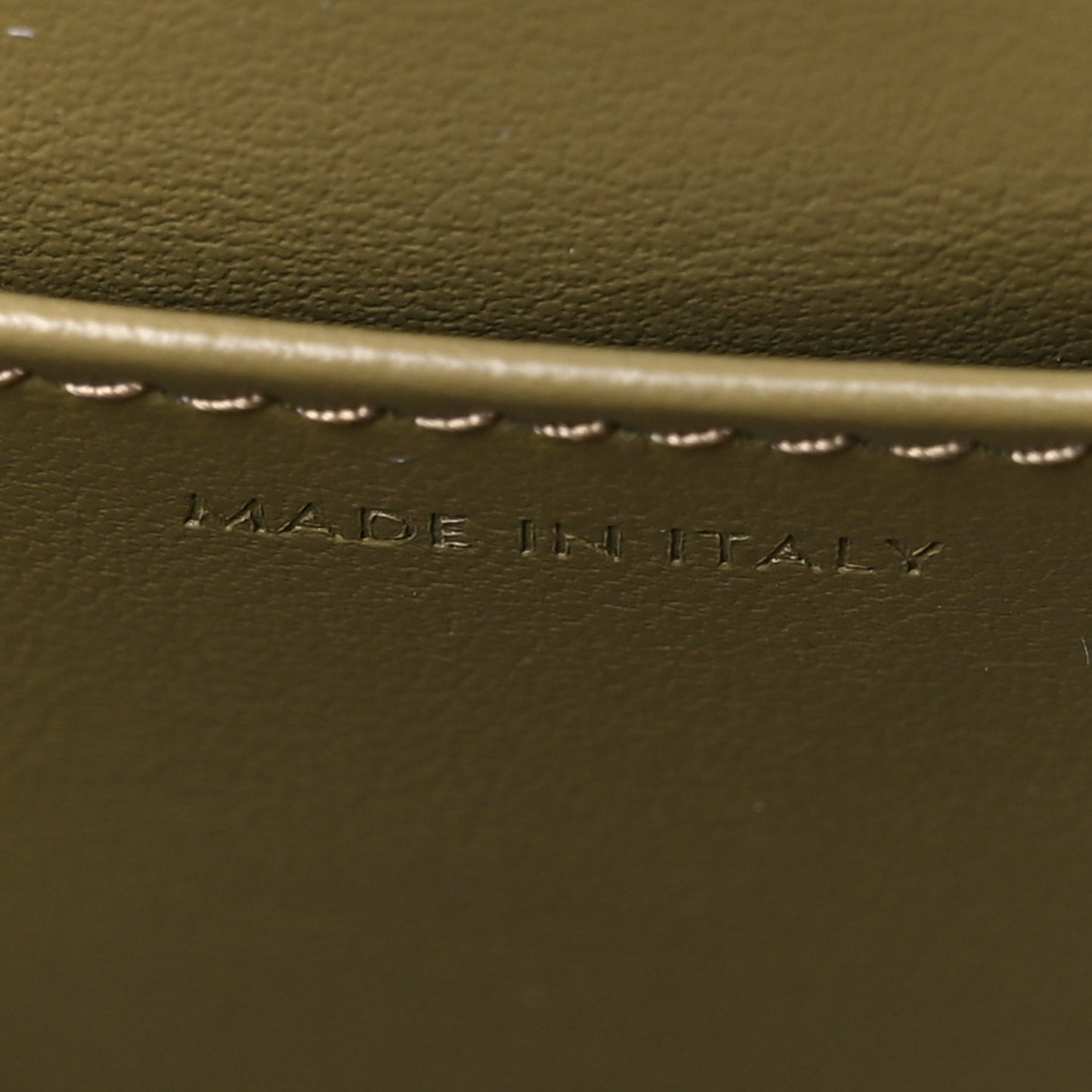 Shiny Calfskin Mini Triomphe Olive