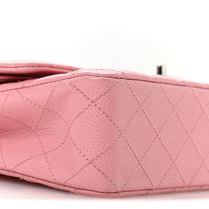 Chanel Caviar Quilted Medium Double Flap Pink 9 of 11