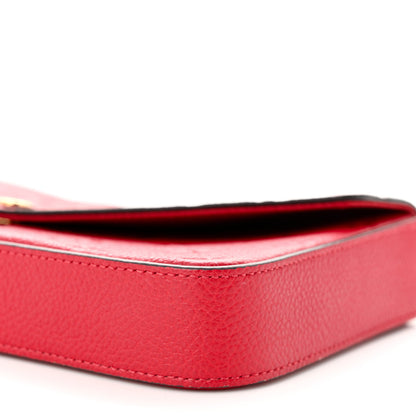 Louis Vuitton Empreinte Pochette Felicie Chain Wallet Scarlet 10 of 11