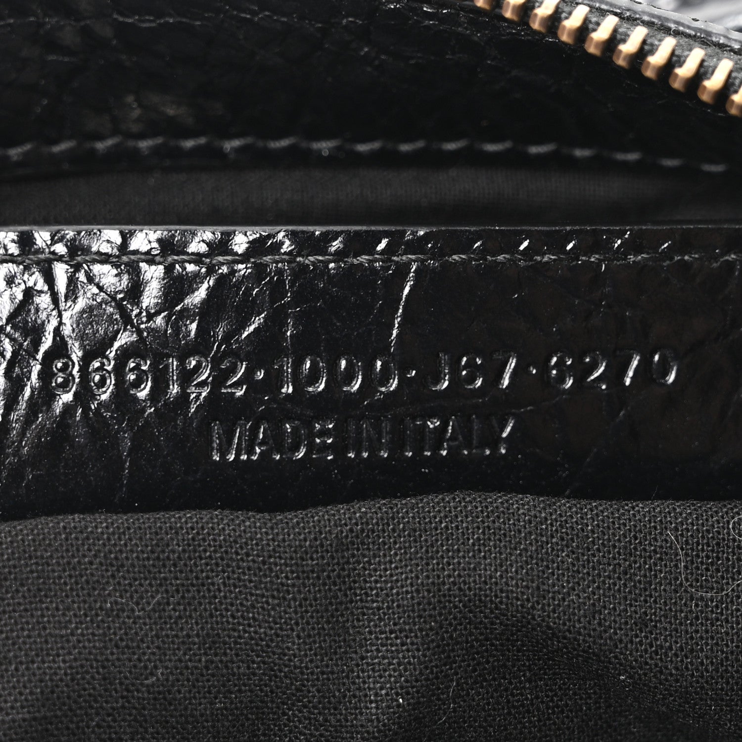 Balenciaga Metallized Agneau Arena Classic Hardware Mini Le City Moto Black 7 of 10