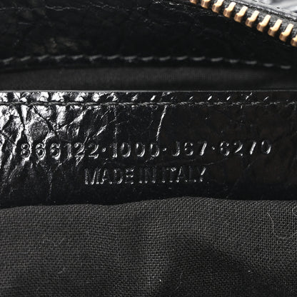 Balenciaga Metallized Agneau Arena Classic Hardware Mini Le City Moto Black 7 of 10