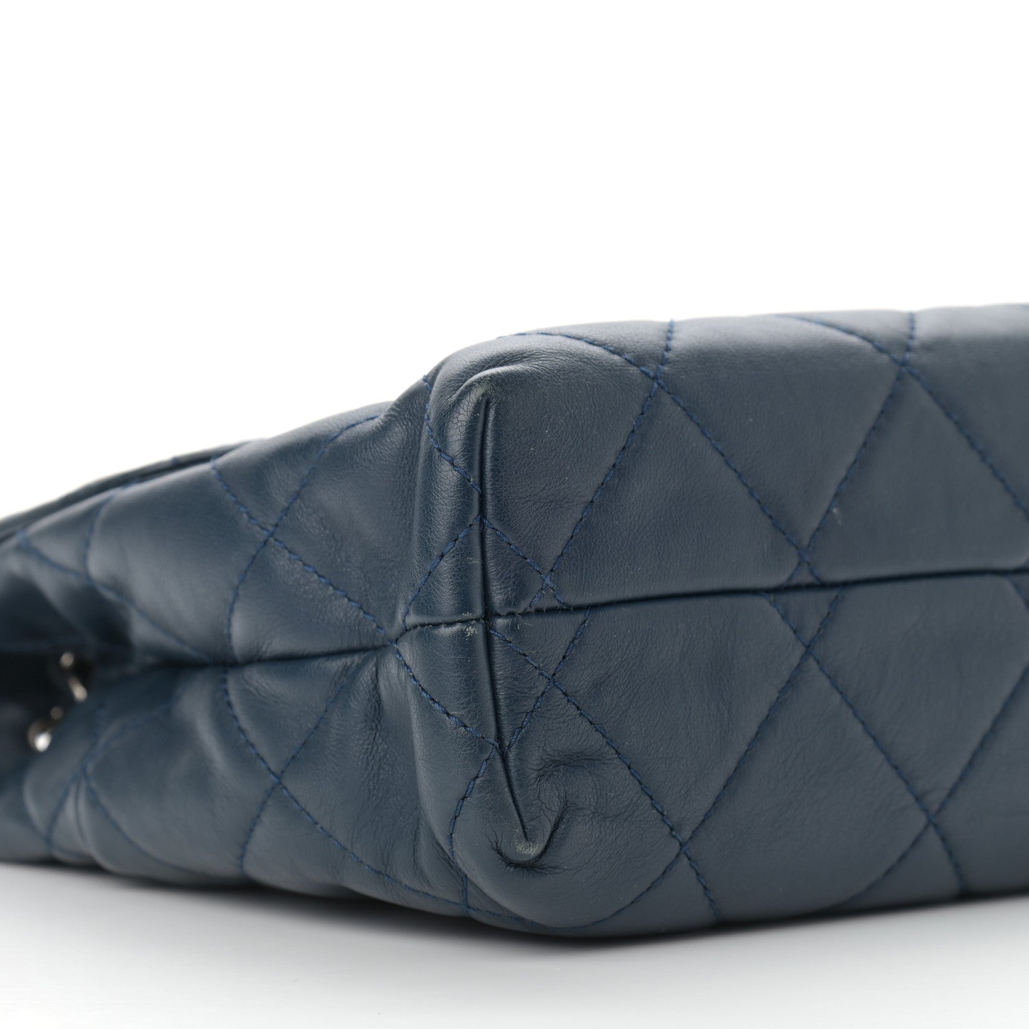 Chanel Calfskin Quilted In the Business Flap Dark Navy Blue 9 of 13