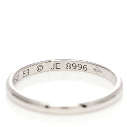 Cartier Platinum 2mm 1895 Wedding Band Ring 53 6.5 6 of 6