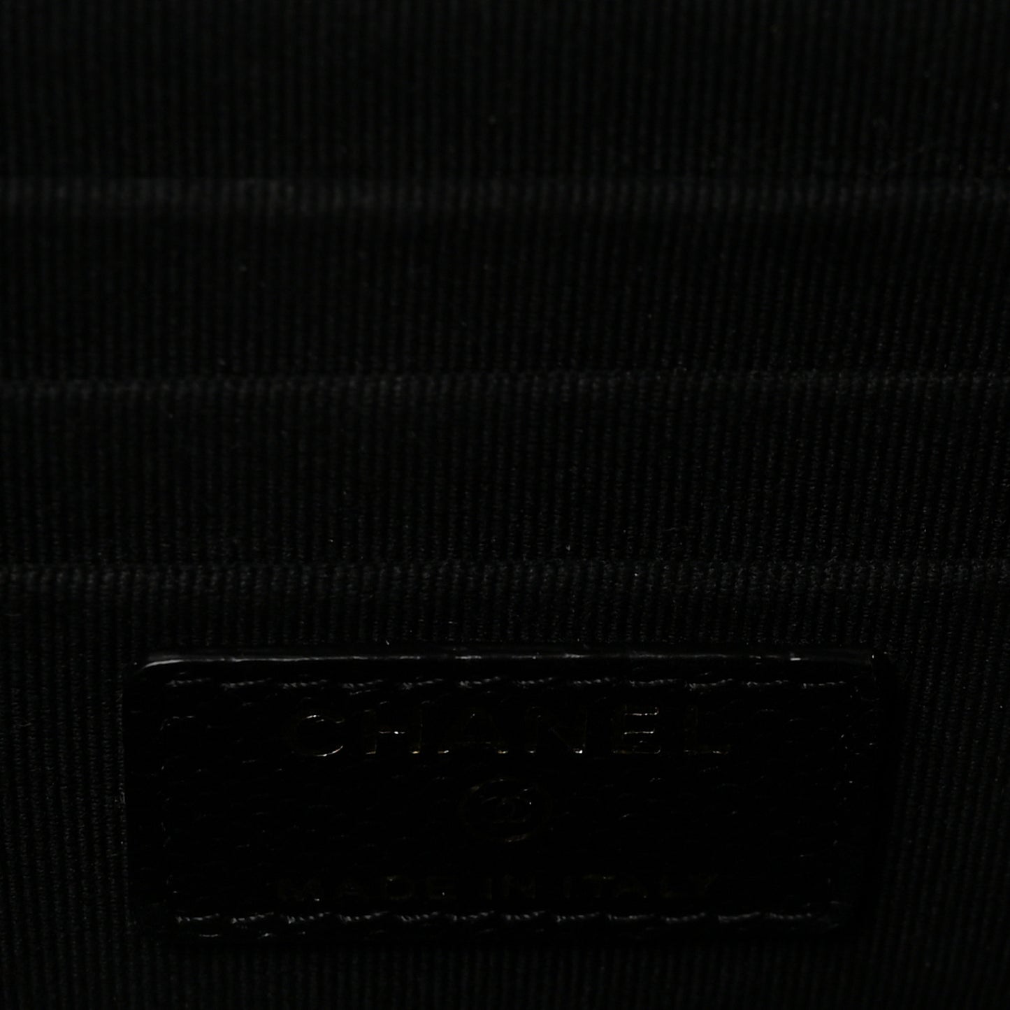 Caviar Quilted Small Tiny CC Vanity Case With Chain Black
