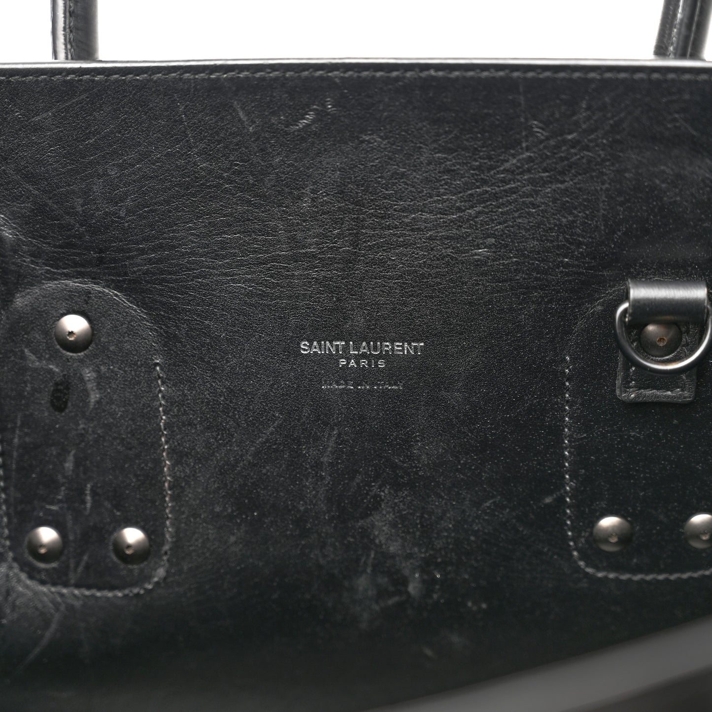Calfskin Crocodile Embossed Large Sac De Jour Carryall Black