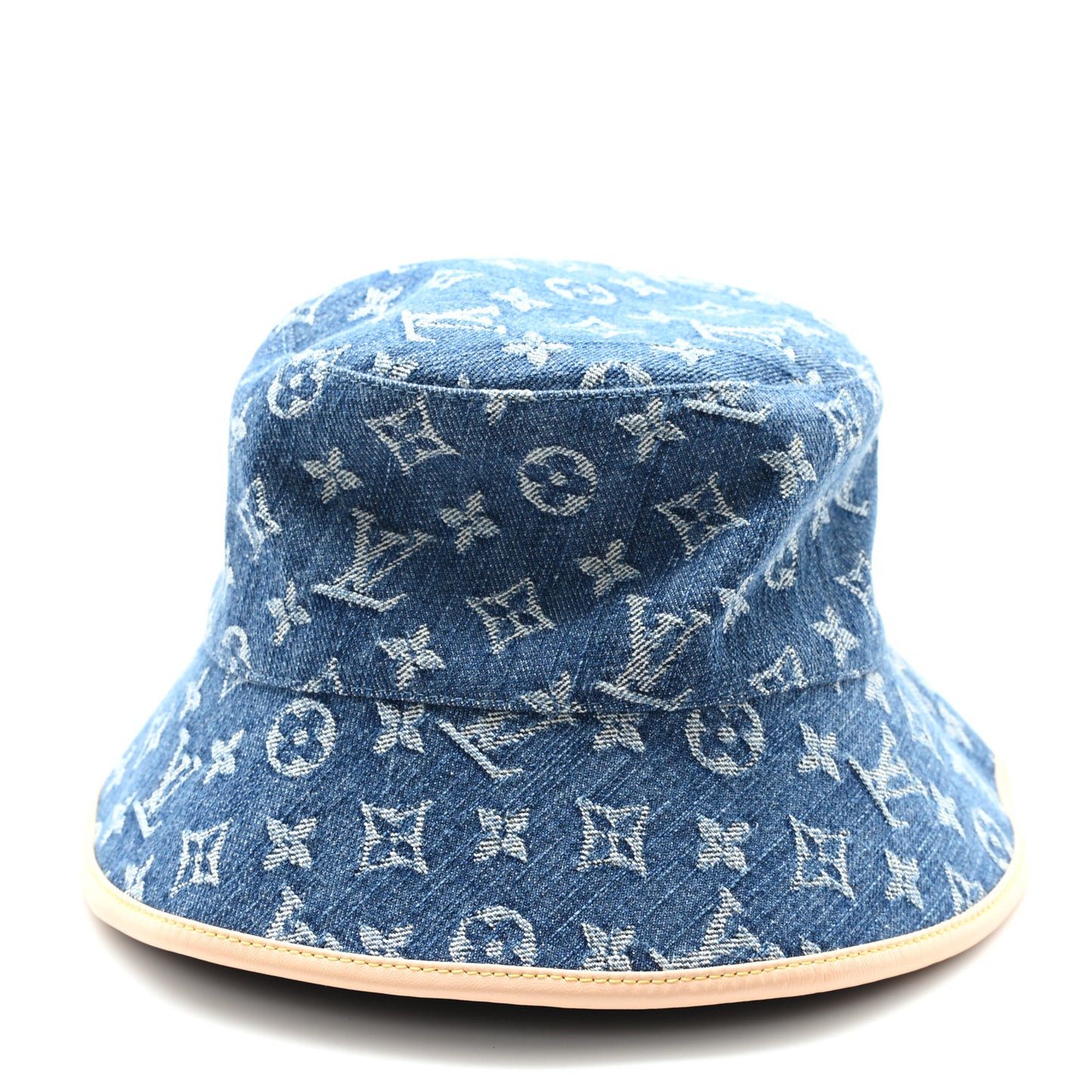Monogram Denim Jacquard LV Remix Bucket Hat M Blue