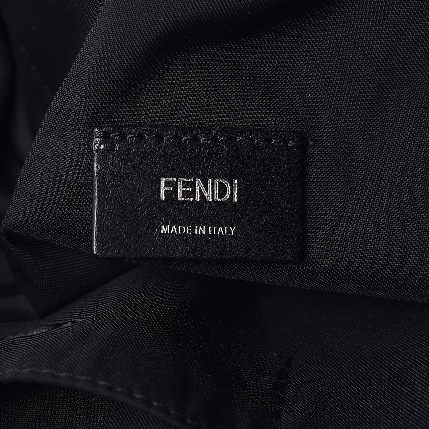 Fendi Nylon Vitello Century Vocabulary Drawstring Backpack Blue Cobalto Blue Neon Sunflower 6 of 9