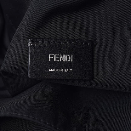 Fendi Nylon Vitello Century Vocabulary Drawstring Backpack Blue Cobalto Blue Neon Sunflower 6 of 9