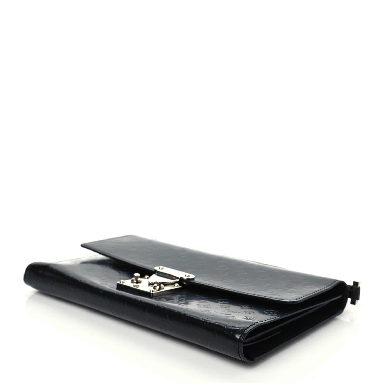 Louis Vuitton Monogram Glace Anouchka Pochette MM Black 8 of 9