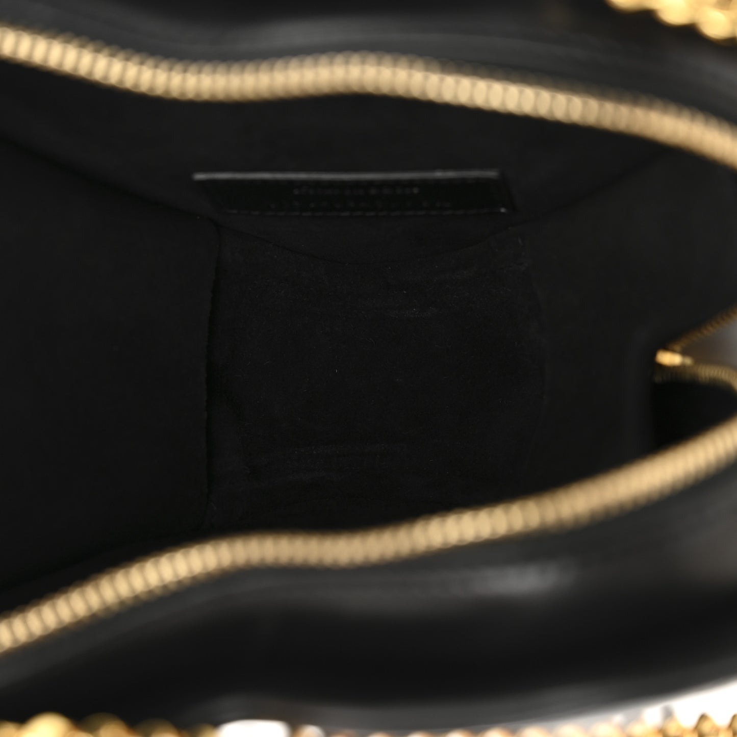 Lambskin Matelasse Chevron Monogram Small Love Heart Chain Bag Black
