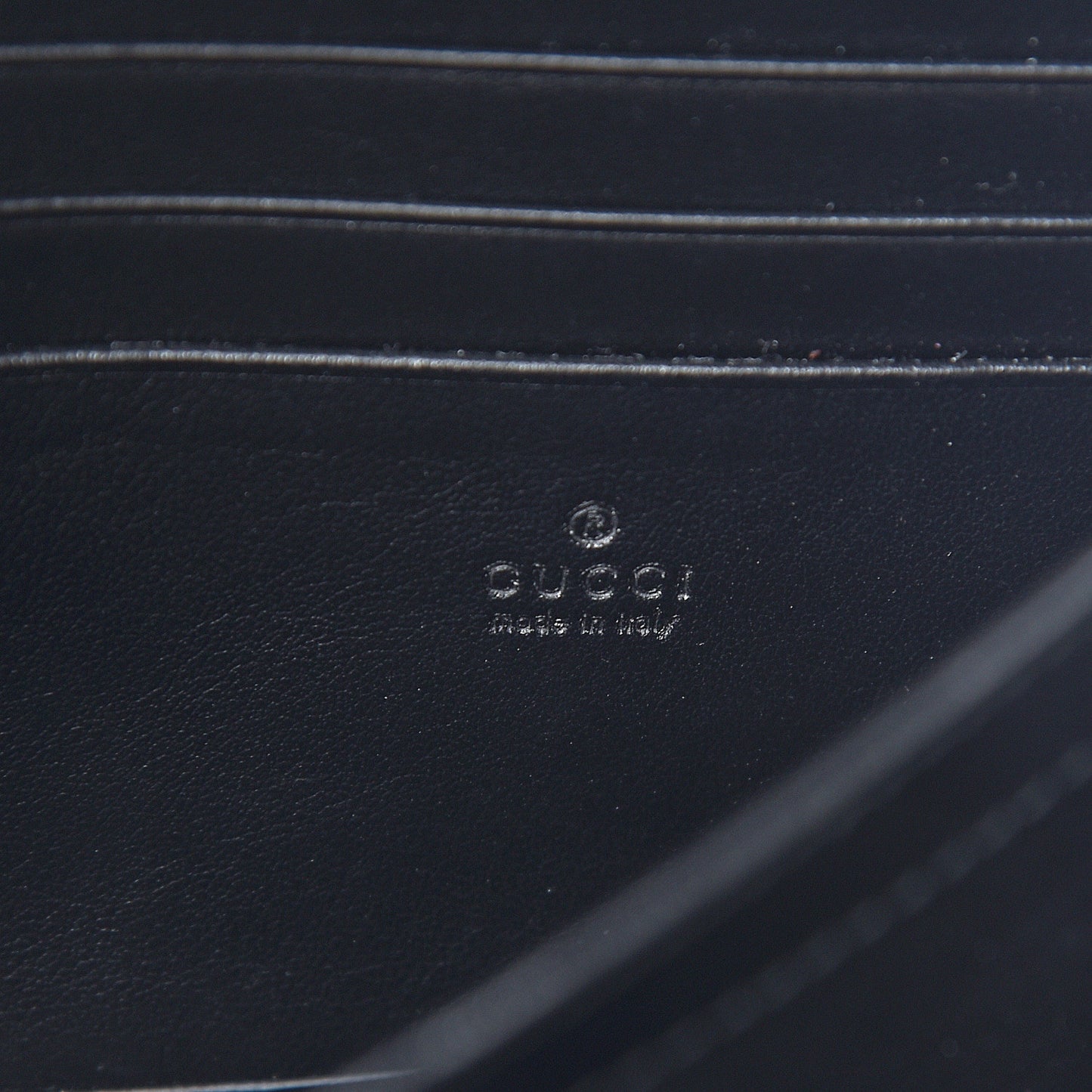 Calfskin Matelasse GG Marmont Chain Wallet Black