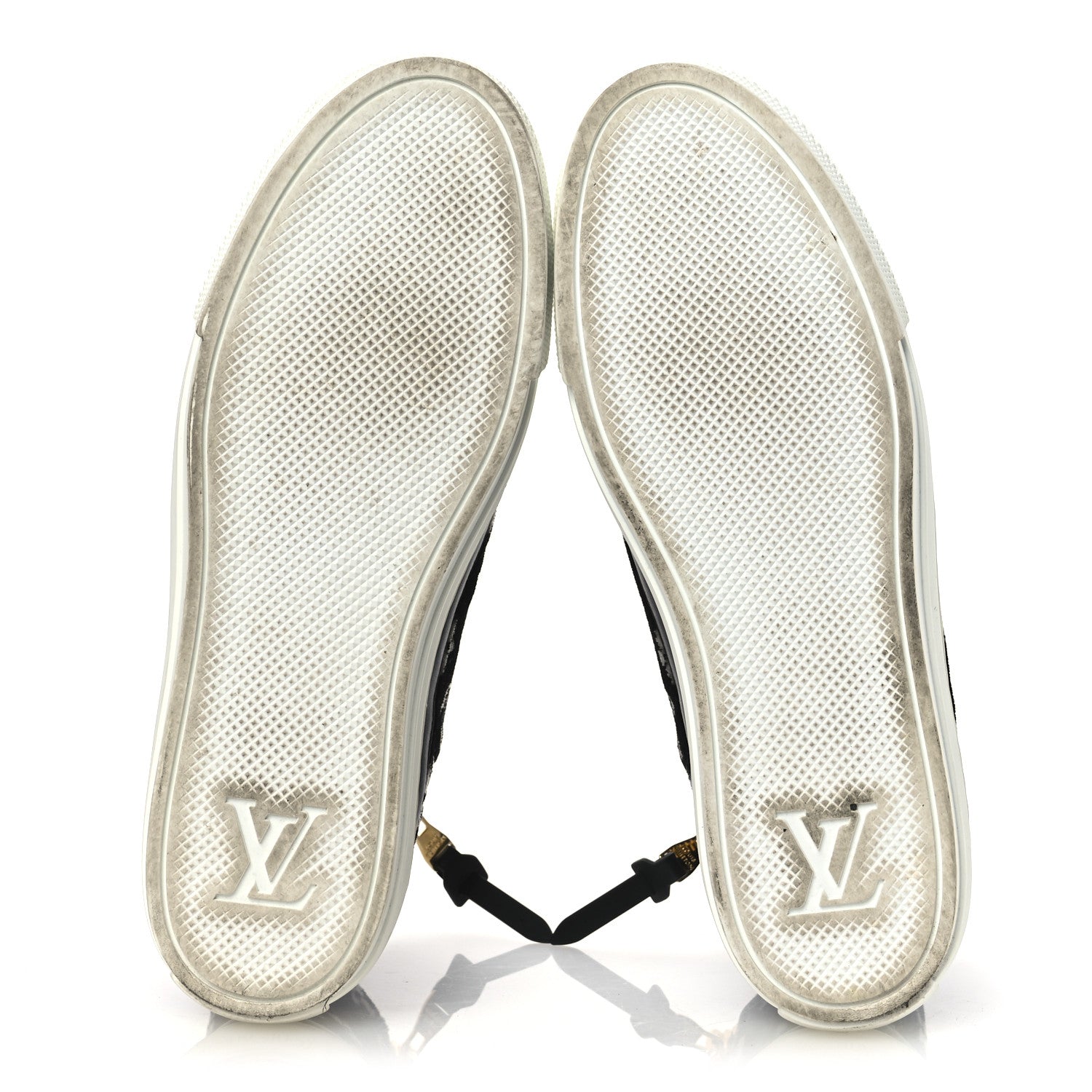 Louis Vuitton Velvet Monogram Stellar Sneakers 38.5 Black White 7 of 13