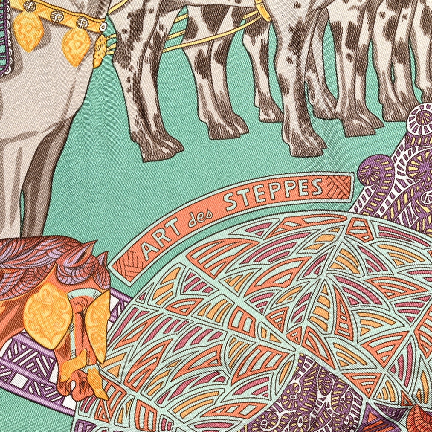 Silk Art De Steppes Scarf 90