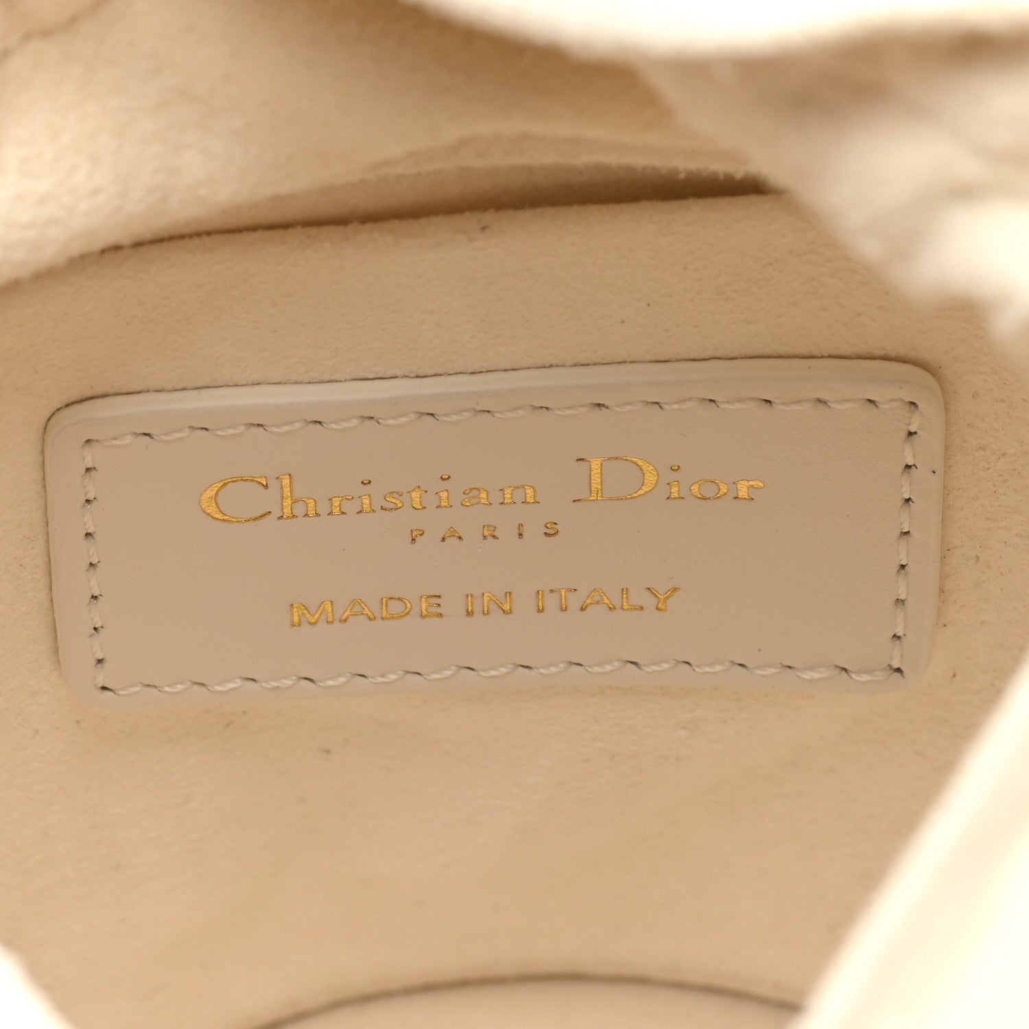 Christian Dior Calfskin Micro Dior Vibe Bucket White Blue 6 of 9
