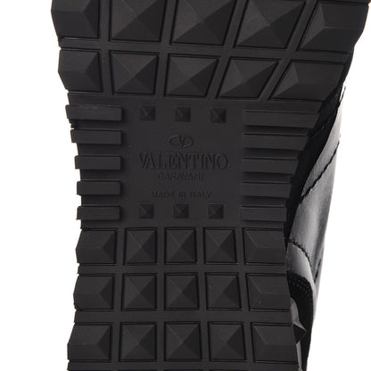 Valentino Garavani Nappa Suede Camouflage Mens Rockrunner Sneakers 42 Black Dark Rutenio 6 of 9