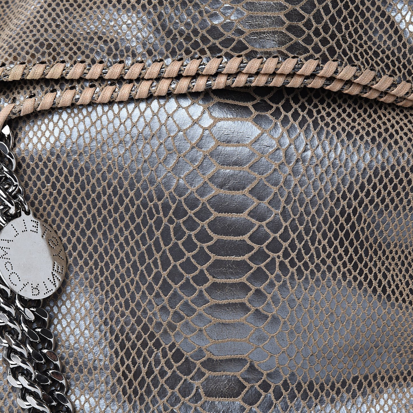 Eco Python Big Falabella Tote Brown