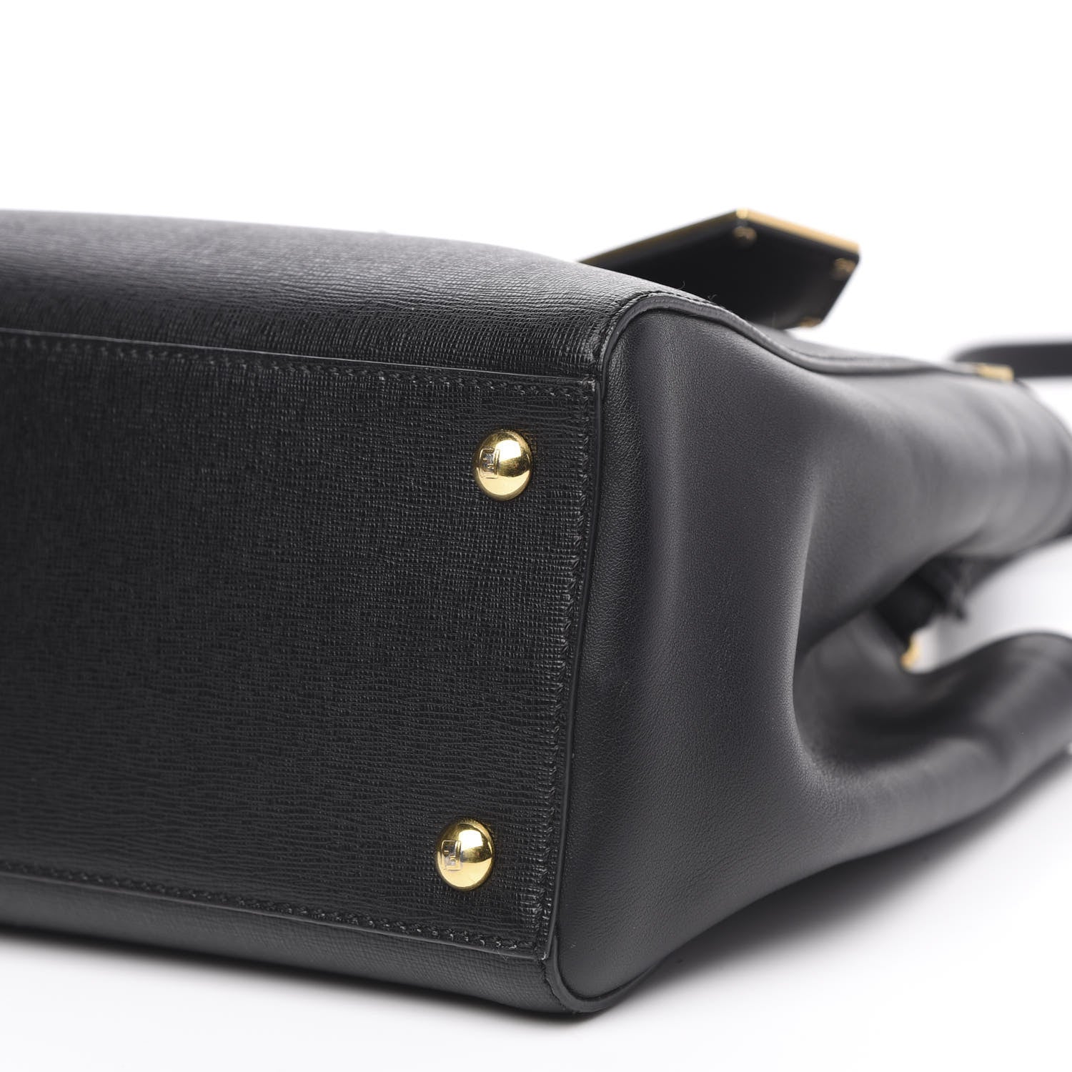 Fendi Vitello Elite Petite 2Jours Tote Black 9 of 10