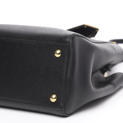 Fendi Vitello Elite Petite 2Jours Tote Black 9 of 10