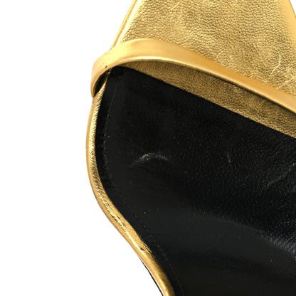 Saint Laurent Metallic Lambskin Opyum 110 Sandals 36.5 Oro 10 of 10