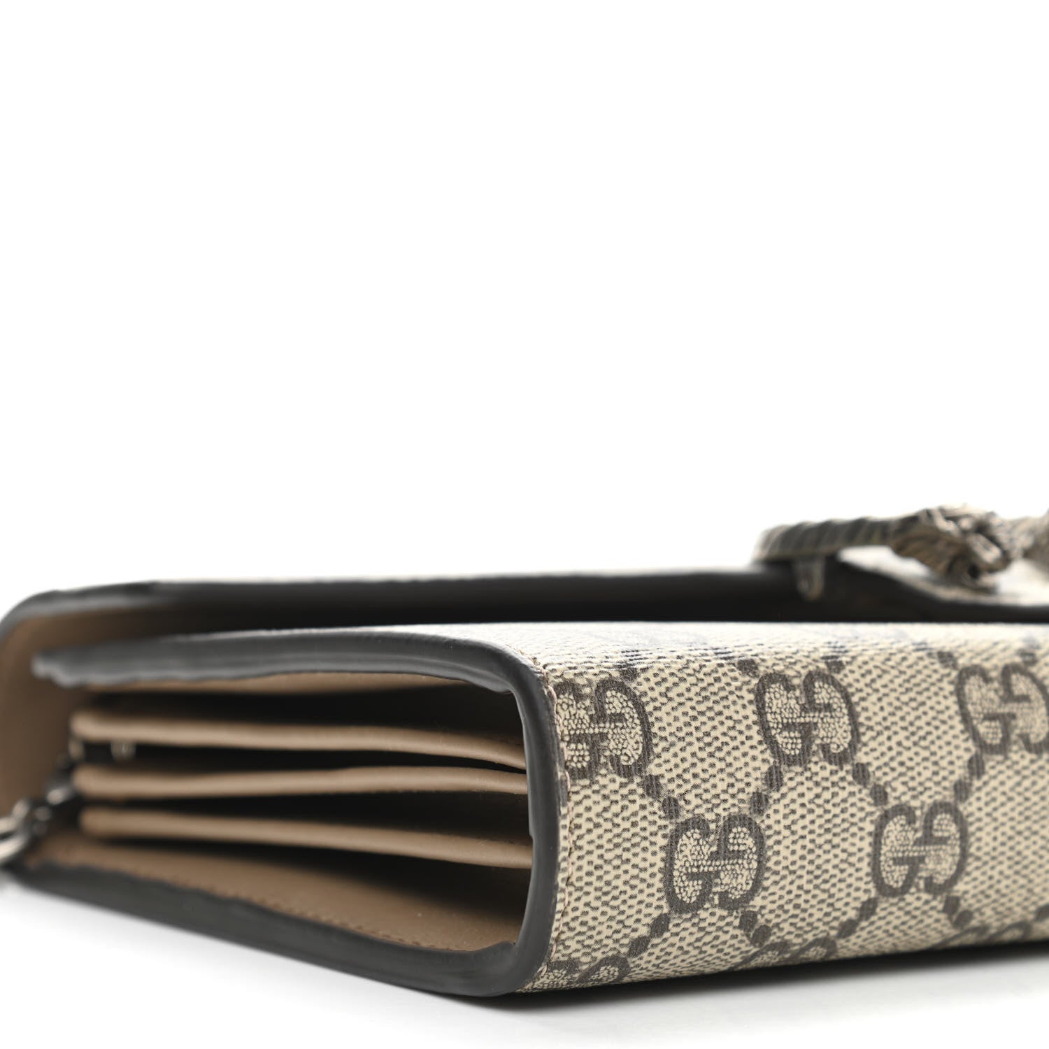 Gucci GG Supreme Monogram Mini Dionysus Chain Wallet Beige Taupe 9 of 11