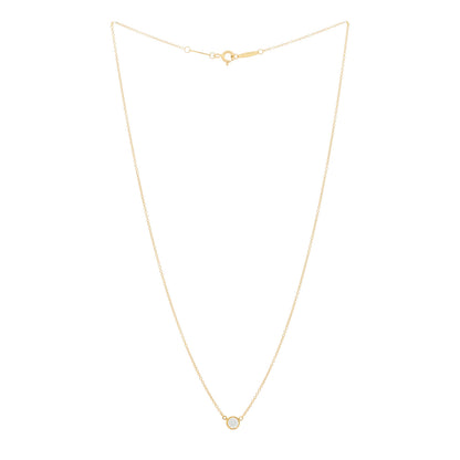 Tiffany 18K Yellow Gold Diamond .24ct Elsa Peretti Diamonds by the Yard Pendant Necklace 2 of 4
