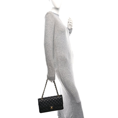 Chanel Caviar Quilted Medium Double Flap Black 2 of 11