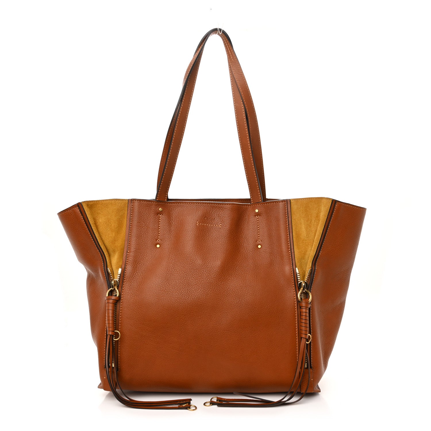 Chloe Smooth Calfskin Medium Milo Shopping Tote Caramel 1 of 10
