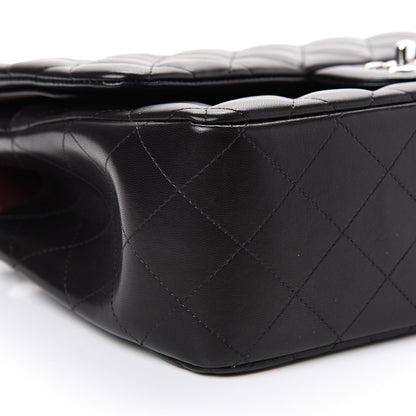 Chanel Lambskin Quilted Jumbo Double Flap Black 8 of 19