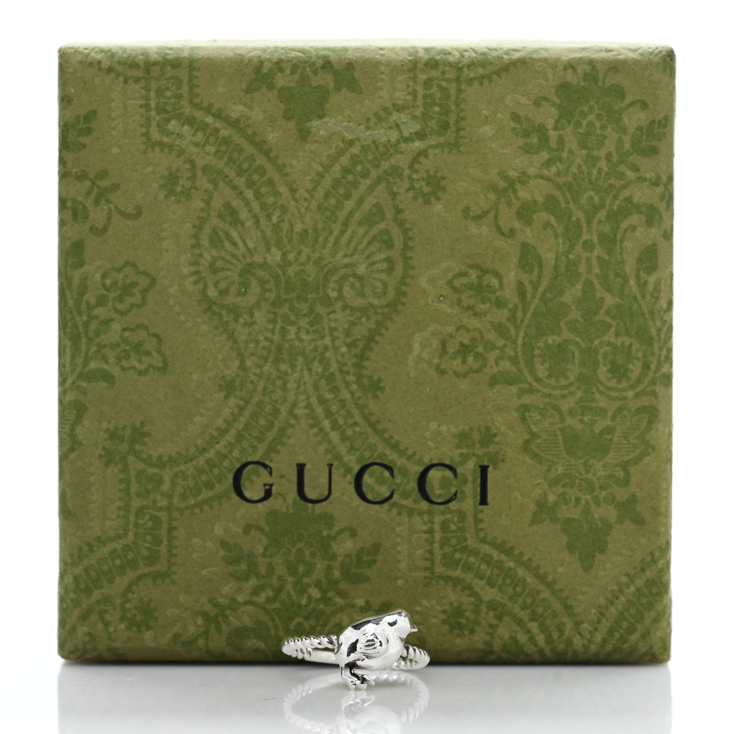 Gucci Sterling Silver Chick Ring 54 6.75 5 of 5