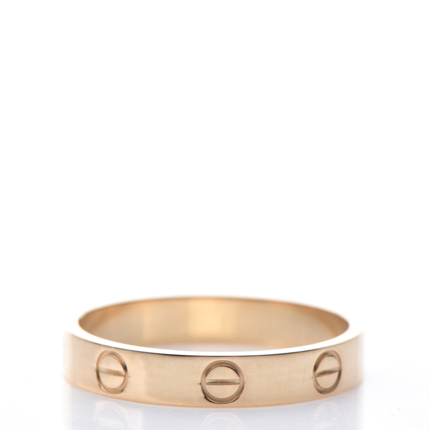 Cartier 18K Yellow Gold 3.5mm LOVE Wedding Band Ring 58 8.5 3 of 4